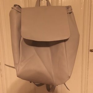 White /Light grey Kate Spade authentic leather bag